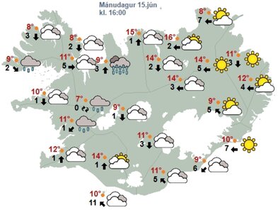 Besta veðrið norðaustan- og austanlands