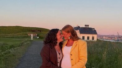 Guð­ný Ljós­brá og Katrín Björk eignuðust dreng