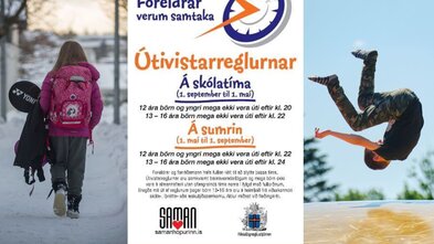 Upplýsingar um „innivistartíma“ barna hvergi að finna