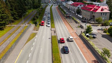 Unnið að uppfærslu umferðarljósa