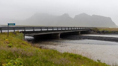 Gul viðvörun undir Eyjafjöllum