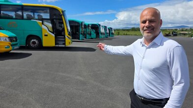 Fimmtán nýjar rafmagnsrútur hjá GTS á Selfossi