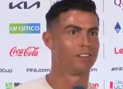 Myndband: Undarleg hegðun Ronaldo við blaðamann vekur mikla athygli - „Ég veit að þér líkar ekki við mig“